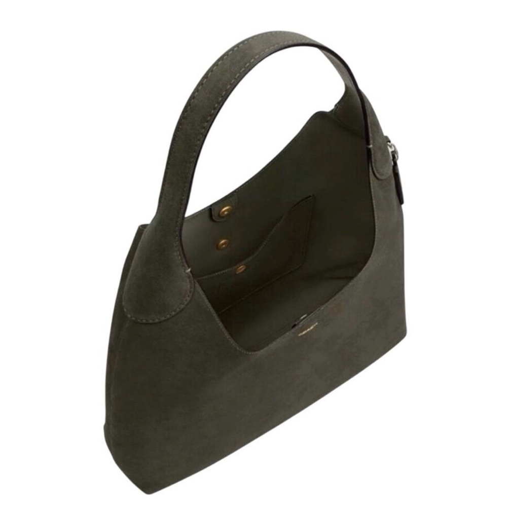 Coach Brooklyn Shoulder Bag 39 (Green Suede & Leather) - Picture 4 of 8